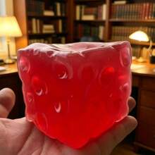 1pc Giant Cheese Cube Squishy - Transparent Cube Squishy - Maltose Cube - Stress Relief Toy - Squeeze Toy - Birthday Gift - Perfect Gift - Gift - Collectible Display - Multicolor - View 25