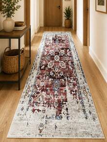 Chilai Home Boho Rug, Runner Rug, Washable Floor Mat for Home Decor, Livingroom rug, Non-Slip Kitchen Runner Rug, Made in Turkiye 80x200 cm, 80x300 cm,100x200 cm, 120x180 cm - 摩卡棕 - 查看 3