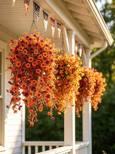 4pcs/2pcs/1pc Artificial Hanging Flower Plant, Artificial Eucalyptus Orchid Hanging Vine, Artificial Violets, Artificial Plants, Artificial Flowers, UV Resistant, Garden Decoration, Outdoor Decor, Yard Decor, Planter Decor, Wall Decor, Holiday Decor, Room Decor, Kitchen Decor, Home Decor, Wedding Decor, Bedroom Decor, Living Room Decor, Summer Decor, Halloween, Christmas