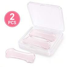 Professional Korean Lash Lift Step 1 Flat Pads 2PCS Reusable Silicone Softening Shields - Baby Pink - View 7
