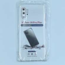 Galaxy 透明氣墊防震手機殼 1.5mm 加厚四角氣囊 鏡頭加高保護 TPU 軟殼 - 無色 - 查看 143