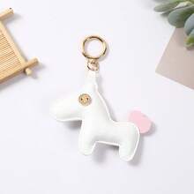 1Pc Cute Horse-Shaped Keychain, Animal Bag Charm, Backpack Ornament, Teacher's Day Thanksgiving Christmas Gift - Multicolor - View 10