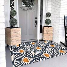1 pieza, Alfombra con estampado de girasol geométrico bohemio, estilo artístico fresco para decoración del hogar - Lavable y fácil de limpiar, adecuada para sala de estar, dormitorio, cocina, estudio, entrada, lavandería, regalo de decoración del hogar; Alfombra de sala de estar: Alfombra de sala de estar, Alfombra, Alfombra de área de sala de estar, Alfombra de área pequeña, Tapete, Decoración del hogar, Alfombra de sala de estar grande, Decoración del hogar de sala de estar, Decoración de la habitación, Alfombra lavable - Multicolor - Ver 5