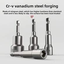Long Hex Impact Socket Set - Heavy-Duty Extended Impact Sockets Compatible With Electric Impact Wrenches, Power Drills, And Pneumatic Screwdrivers; Designed For Removing Bolts And Nuts. - A - View 3