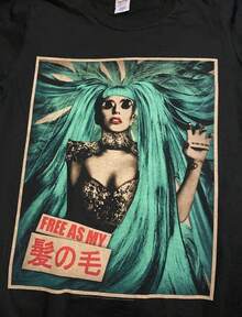 Camiseta del concierto Born This Way Ball de - Negro - Ver 1