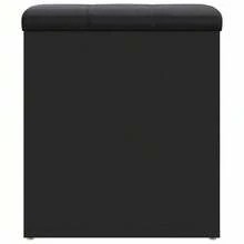 vidaXL Sitzbank Mit Stauraum Schwarz 42x42x45 Cm Holzwerkstoff, Schuhbank, Flurbank, Dielenbank, Bank, Aufbewahrungsbank, Flurbank Mit Stauraum - Black - View 6