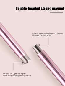 2-In-1 Cat Eye Nail Art Magnet Tool Set, Multi-Functional Strong Magnetic Cat Eye Gel Nail Polish Steel Ball Suction Cup Nail Art Design Accessories, Wooden Tools For Home DIY & Salon - Multicolor - View 3