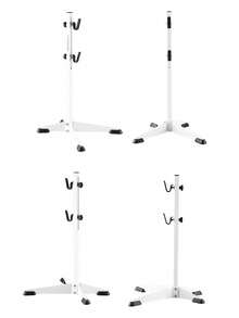 TOSUOD Support de stationnement de vélo en fer sur pied, support de réparation robuste à hauteur réglable, support de maintenance et de stationnement à double usage, universel pour vélos de route, de montagne, pliants et de ville, outil de réparation et de maintenance anti-basculement robuste, rangement de véhicule pour garage à domicile, inspection et réglage en magasin de vélos, stationnement temporaire extérieur et présentation en salle d'exposition, accessoire de soin quotidien du vélo pour les passionnés de cyclisme - Multicolore - Voir 8
