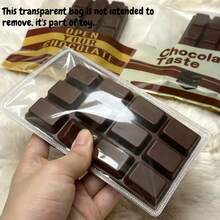 1pc Soft Large Chocolate Slow Rebound Squeeze Stress Relief - Fun Fingertip - Soft Touch Cookie - Creative Prank - Pocket Portable - Desktop Decoration - Easter - Holiday Party Birthday Gift - Ideal Desktop Ornament - Essential For Pranking Friends - Holiday And Birthday Party Ideal Choice - Multicolor - View 4