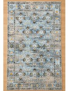 Chilai Home Boho Rug, Runner Rug, Washable Floor Mat for Home Decor, Livingroom rug, Non-Slip Kitchen Runner Rug, Made in Turkiye 80x200 cm, 80x300 cm,100x200 cm, 120x180 cm - 霧霾藍 - 查看 2