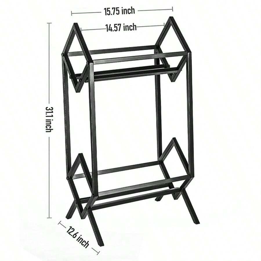 Metal Vinyl Record Stand Holds 140-160 LPs Black Storage Organizer&Display Rack - 32*40*79cm - View 1