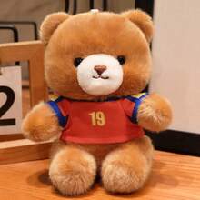 1PC 15cm Scented Teddy Bear Plush Doll Keychain, Wearing Jersey, Backpack Pendant Decoration, Children's Companion, Desk Companion, Doll Ornament For Study Room And Office - Multicolor - View 8