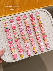 20pcs Random Style Open Ring Fashion Jewelry Hand Ring Accessories - one-size - View 6