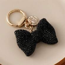 Fashion Crystal Bow Keychain, Cute Bow Keychain, Car Key Chain, Shiny Full Rhinestone, Handbag Pendant, Key Ring, Women's Gift - Multicolor - View 8