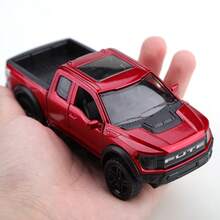 1件裝 (袋裝) 1/36比例素色男孩玩具，部分鋅合金玩具車，FX-1500 WILD風格玩具越野皮卡車，合金壓鑄玩具車，逼真越野皮卡，回彈發條功能，可開雙側車門，兒童玩具，適合3歲以上男孩，單件鋅合金玩具車，節日禮物，收藏玩具，生日禮物，精緻玩具車 - 彩色 - 查看 11