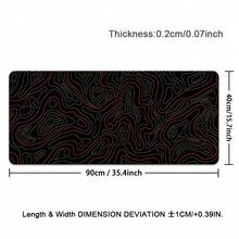 Black & White Striped Extra Large Mouse Pad, Gaming Desk Mat, Big Keyboard Pad, Washable, Rubber Non-Slip Bottom, Stitched Edge, Gift Mouse Pad, Desk Protector, Study Pad, Multiple Sizes Available, Computer Keyboard Mat, Laptop Pad - View 21