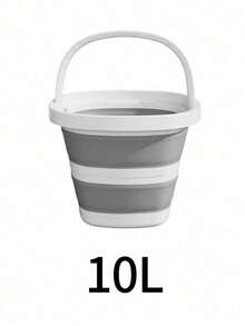 1pc Foldable Bucket, Thickened TPR+PP Material, Enhanced Non-Slip Handle, Leak-Proof & Deformation-Resistant, Space-Saving Portable Storage Container, Suitable For Home Cleaning, Car Wash, Gardening, Camping, Hiking, Outdoor Travel - Multicolor - View 11