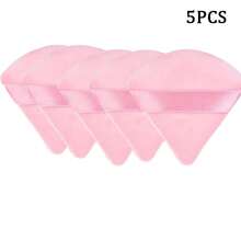 5/15 buah Spons Bedak Segitiga Beludru Merah Muda, Untuk Penggunaan Kering, Cocok Untuk Alas Bedak di Pipi, Dahi, Mata, dan Area T-Zone, Dapat Digunakan Kembali, Cocok Untuk Penggunaan di Rumah, Perjalanan, dan Profesional - Berwarna merah muda - View 7