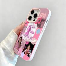 Funda para teléfono con estampado de gafas de sol de panda, compatible con Samsung, Apple, VIVO, OPPO, , Transsion, ,  y Honor. Fabricada en TPU, ofrece protección contra golpes y caídas. Un regalo ideal para familiares y amigos. - Rosa - Ver 4