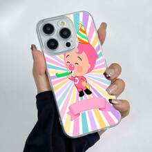 Tema de fiesta de cumpleaños rosa de Pinkfongfunda de teléfono Fundas compatibles con ,Apple,VIVO,OPPO,,, y Honor.Fabricadas en silicona TPU,ofrecen protección contra golpes y caídas. - transparente - Ver 2