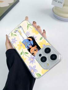 Doctora con estampado floral azul, amarillo y morado.funda de teléfono Fundas compatibles con ,Apple,VIVO,OPPO,,, y Honor.Fabricadas en silicona TPU,ofrecen protección contra golpes y caídas. - transparente - Ver 4