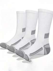 3 Pares de Meias de Basquete Balde Grandes e Médias para Homens 3 Pacotes – Meias Esportivas Respiráveis para Basquete, Primavera, Verão e Outono - Multicolorido - Visão 8