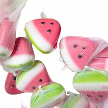 1pc Mini Triangular Watermelon Slice Squishy Toy, Wet-Feel Super Soft Slow Rebound Squeeze Stress Relief Toy, Cute Fruit Pressure Release Venting Toy, Suitable For Children 3 Years Old And Above And Adults, Desktop Decoration Gift - Multicolor - View 10