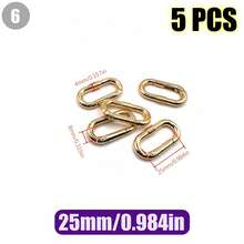 HSDOUBLE 5pcs Oval Metal Spring Hook Keychains, Suitable For Keyring Lanyards, Pet Collar Buckles, Wallet Keyring Replacement Parts - 5pcs - View 46