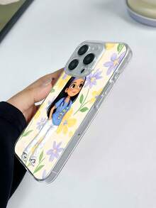 Doctora con estampado floral azul, amarillo y morado.funda de teléfono Fundas compatibles con ,Apple,VIVO,OPPO,,, y Honor.Fabricadas en silicona TPU,ofrecen protección contra golpes y caídas. - transparente - Ver 5