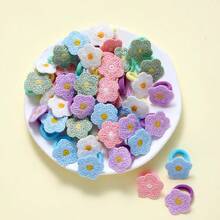 20pcs Multicolor Baby Hair Clips Sweet Cute Flower Design Non-Damaging Non-Snagging Fabric Hair Clips Suitable For All Seasons Daily Casual Party Holiday Celebration Gift-Worthy Fashionable Mom And Baby Essential Item Cute Baby Photo Shoot First Choice - Multicolor - View 13