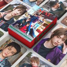 <RUN IT><RUN IT SEUL> World Tour Collection 照片雙面 LOMO 卡 雷射全息卡 星星貼紙與小卡 CROTIS <Blue Lips> <GREENGREEN> Mini Album 高畫質雙面雷射全息小卡收藏禮物 - 彩色 - 查看 16