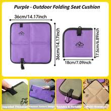 1PC Multi-Functional Foldable Seat Cushion, Patio Cushion/Outdoor Cushion. Suitable For Multiple Scenarios, Applicable For Patio, Outdoor, Camping, Picnic, Hiking, Fishing, Family Gathering And More. Patio Cushions, 3 Colors Available, Durable/Portable/Foldable/Thickened - Multicolor - View 13