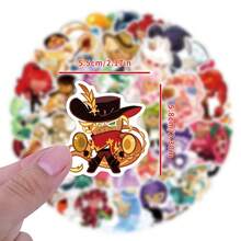 55pcs Bakery Themed Cute Cookie Figure Sticker Set, Anti-Fade Waterproof Decor Decals, Reusable Self-Adhesive Stickers For Phone Case, Backpack, Suitcase, Party Favors, Fan Gathering & Bulk Craft Giveaways. - Multicolor - View 3