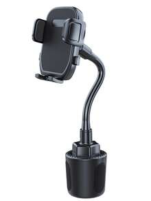 Adjustable Car Cup Holder Cellphone Mount Stand Mobile Cell Phone Bracket , Expandable Base - Black - View 14