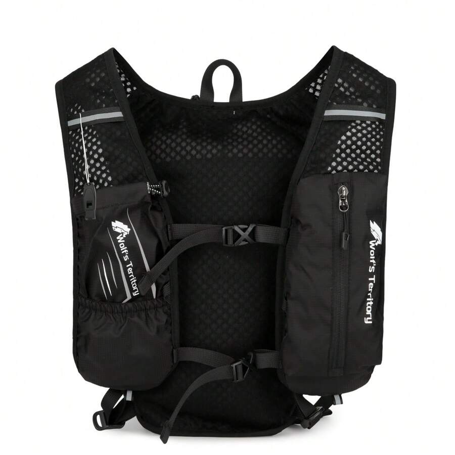 Running Vest Lightweight Hydration Backpack Breathable Running Backpack Unisex Outdoor Sports Marathon Trail Running Cycling Hiking - Black - View 1