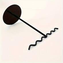 Elegant Black Oval Iron Jewelry Tower - Multi-Functional Metal Earring And Necklace Display Stand, Streamlined Design For Home Decor, Pearlescent Home Ornament, Desktop Decoration, Modern Aesthetic, Sturdy Structure, Jewelry Tower - Black - View 8