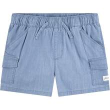 Hurley Girls' Pull On Cargo Shorts - Light Chambray - View 1