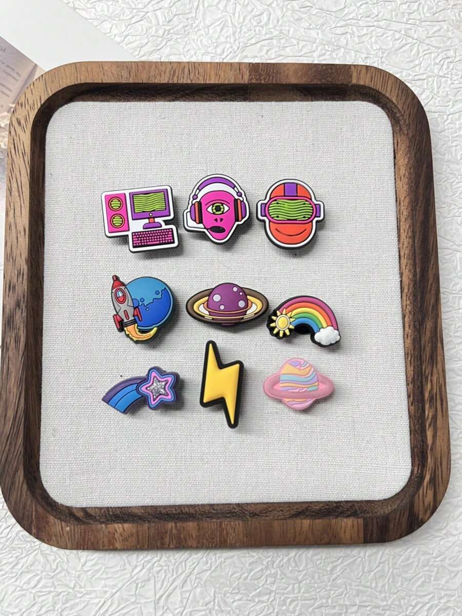 4MM厚拉麵、櫻花、抹茶、壽司鞋飾飾品套組 DIY 中性時尚 PVC 創意禮物