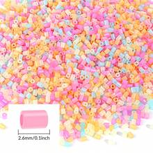 2000+ Stück Candy-Farben Y-Serie 2,6mm Perlen-Nachfüllung, einzeln verpackt, DIY-Anhänger Schlüsselanhänger, Schmuckherstellung Bastelbedarf, Abschlusszeit Schulanfang, Weihnachten, Party-Geburtstagsgeschenke, Mehrfarbige 2,6mm Perlen-Nachfüllset - 2,6 mm Puzzleperlen - Übersicht 5