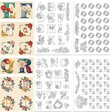 مثبتات خياطة يدوية قابلة للذوبان في الماء بتصميم حروف الأبجدية المضحكة، 6 أنماط حروف A~Z قابلة للتمزيق والذوبان في الماء لتطريز القمصان - A274 - مشاهدة 17
