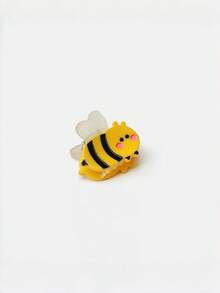 1pc Cute Little Bee Hair Clip, Mini Cartoon Animal Hair Claw, Adorable & Playful Women's Hair Accessory - Multicolor - View 3