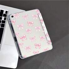 水彩粉色蝴蝶結印花平板保護殼，相容 iPad 10代 10.9 吋 2022/Air 13(M3 2025)/Air 11(M3 2025)，相容 、Pad、Matepad、Pad、Honor Pad - 彩色 - 查看 9