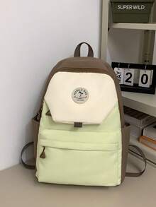 Highly Attractive Versatile Backpack. Front Zipper Pocket For Easy Access To Phone, Keys, Lipstick. Can Hold Laptop, Textbooks, Water Bottle, Umbrella. Perfect For Students/Office Workers/Travelers! - Multicolor - View 5