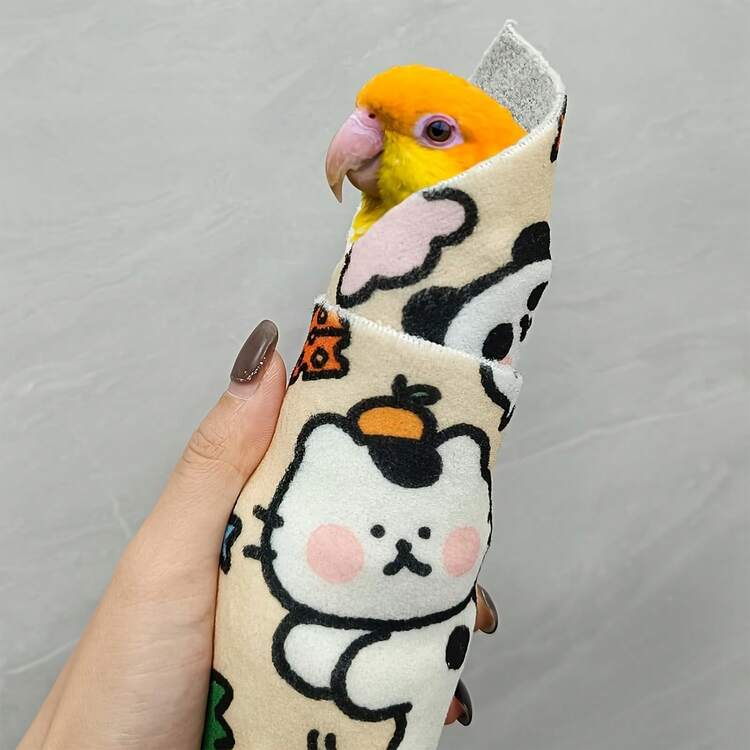Self-Adhesive Parrot Grooming Wrap, Anti-Scratch Pet Bird Restraint Swaddle, Anti-Escape Parrot Nail Trimming And Medication Wrap, Random Color - Multicolor - View 2
