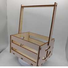 Moderner Holz-Aufbewahrungskorb mit Griffen - Multifunktionale Aufbewahrungsbox, geeignet für frischgebackene Eltern, perfekt zur Aufbewahrung von Neugeborenen-Utensilien, ideal als Geschenk, Kinderzimmer-Deko-Aufbewahrungsbox - Verschiedenfarbig - Übersicht 7