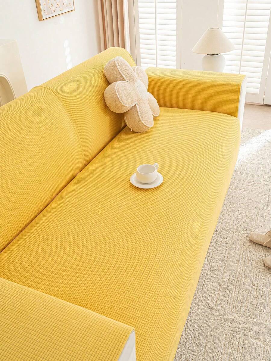 Waterproof Sofa Cushion, Universal Sofa Seat Cover For All Four Seasons, 1 Unit - Yellow - View 1