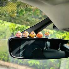 5件組創意可愛動物咖啡杯拿鐵藝術車用與桌面裝飾品，DIY車內辦公室書桌電腦螢幕裝飾配件 - 動物咖啡杯 - 查看 2