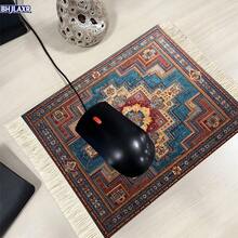 BHJLAXR [Alfombrilla de ratón con medallón geométrico] Alfombrilla de ratón de estilo vintage lujoso con diseño floral intrincado de alfombra oriental - Accesorio de escritorio de oficina, tapete de computadora - Regalo perfecto para decoración del hogar - Ver 7
