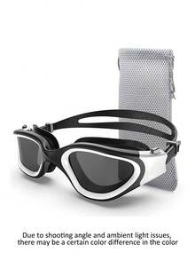 Adult Swimming Goggles With Mesh Storage Bag ━━━Anti-Fog PC Lenses, Adjustable Silicone Head Strap, Unisex Professional Swimming Gear. Must-Have Equipment For Summer Swimming And Travel,Holiday Essentials,Beach Essentials. - Multicolor - View 1