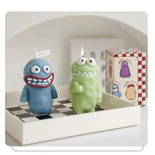 Lilin Aromaterapi Bergaya, Lilin Aromaterapi Berbentuk Monster Buatan Tangan yang Kreatif dan Lucu, Ekspresi yang Kaya, Imut dan Menarik, Desain Unik, Cocok Sebagai Hadiah Ulang Tahun Kecil untuk Pasangan atau Teman, Cenderamata Pernikahan, Dilengkapi dengan Kotak Hadiah yang Lucu, Menarik, dan Indah - Multi Aroma - View 5